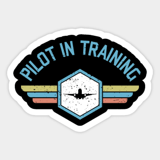 Pilot In Training Sticker